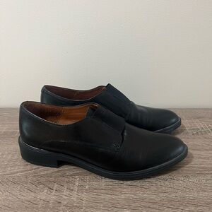 Women’s David Tyler Black Leather Slip-On Dress Shoes